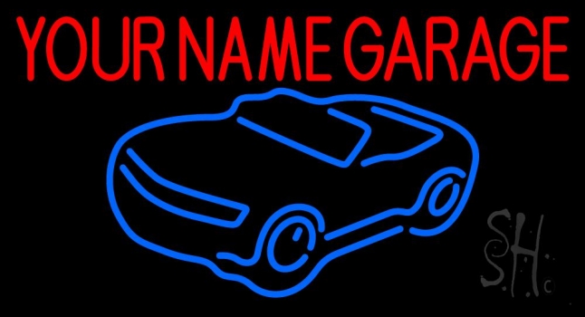 Custom Car Logo Garage 1 LED Neon Sign