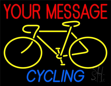 Custom Cycling 1 LED Neon Sign