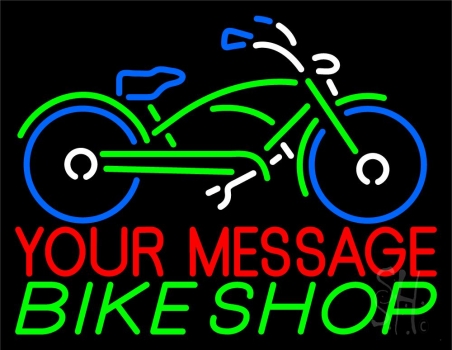 Custom Name Bike Shop LED Neon Sign