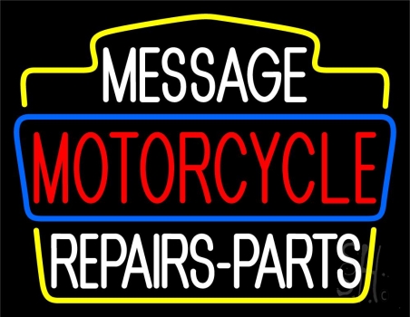 Custom Red Motorcycles 2 LED Neon Sign