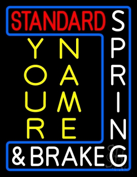 Custom Spring And Brakes LED Neon Sign