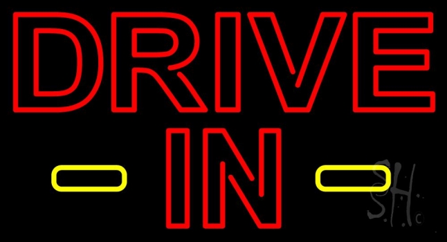 Drive In Red LED Neon Sign