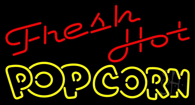 Fresh Hot Popcorn LED Neon Sign