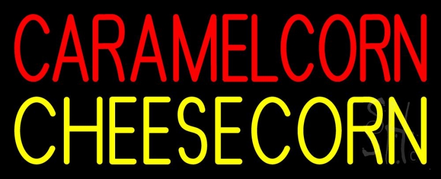 Red Caramel Corn Yellow Cheese Corn LED Neon Sign