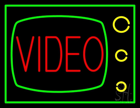 Video Tv Logo LED Neon Sign