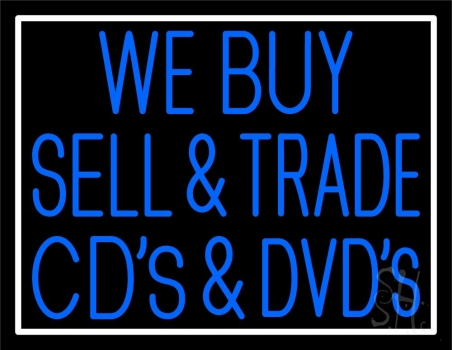 We Buy Sell Cds Dcds 1 LED Neon Sign