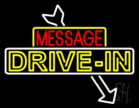 Custom Double Stroke Drive In LED Neon Sign