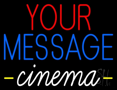Custom White Cinema LED Neon Sign