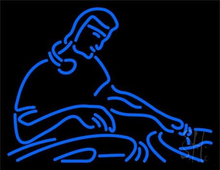 Dj Blue LED Neon Sign