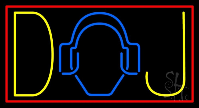 Dj Logo 6 LED Neon Sign