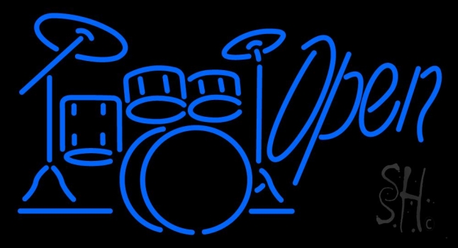 Drum Open 1 LED Neon Sign