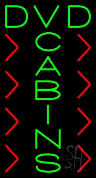 Green Dvd Cabins LED Neon Sign