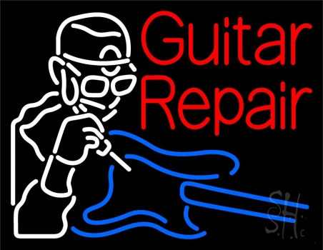 Guitar Repair LED Neon Sign
