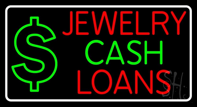 Jewelry Cash Loans LED Neon Sign