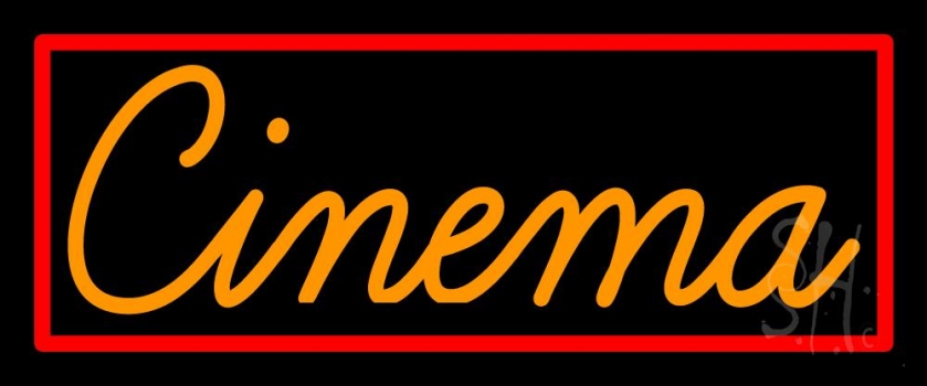 Orange Cinema LED Neon Sign