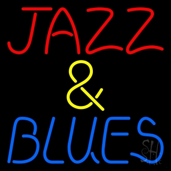 Jazz And Blues Block 1 LED Neon Sign