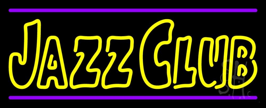 Jazz Club Purple Line LED Neon Sign