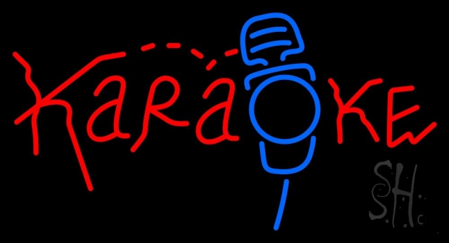 Karaoke Mike LED Neon Sign