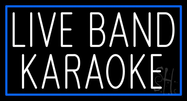 Live Band Karaoke 1 LED Neon Sign
