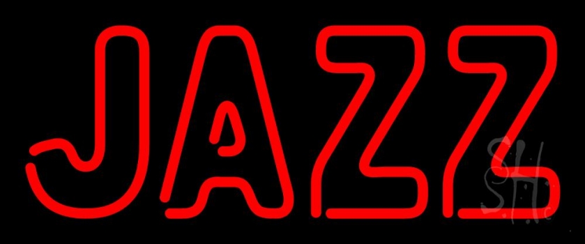 Red Jazz Block 3 LED Neon Sign