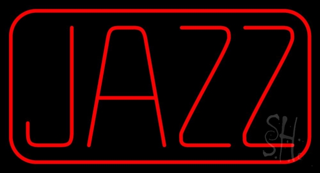 Red Jazz Block LED Neon Sign