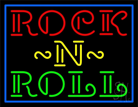 Rock N Roll LED Neon Sign
