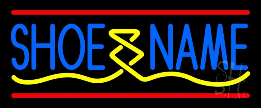 Custom Blue Shoe LED Neon Sign
