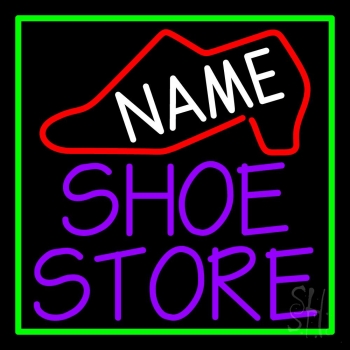Custom Purple Shoe Store LED Neon Sign