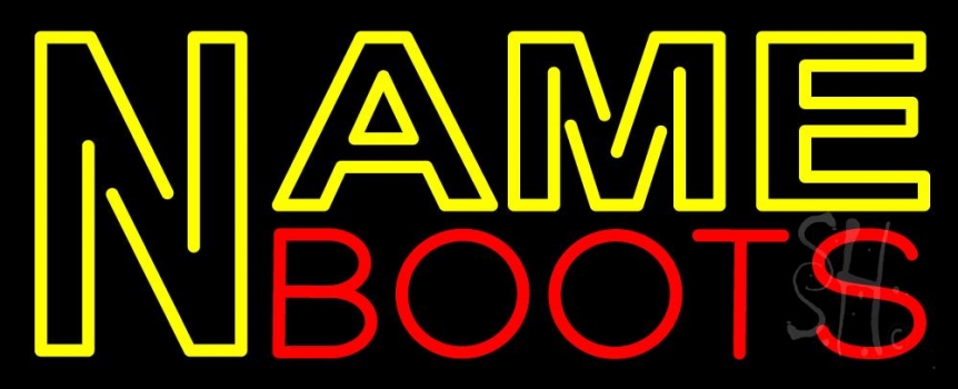 Custom Red Boots LED Neon Sign