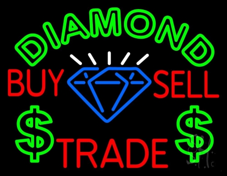 Diamond Buy Sell Trade LED Neon Sign
