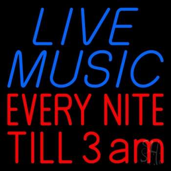 Live Music 2 LED Neon Sign