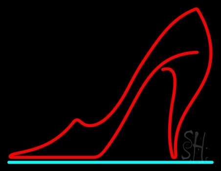 Red High Heel LED Neon Sign