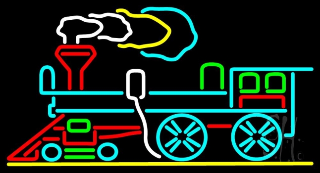 Train Logo 1 LED Neon Sign