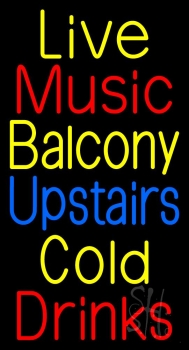 Yellow Live Red Music LED Neon Sign