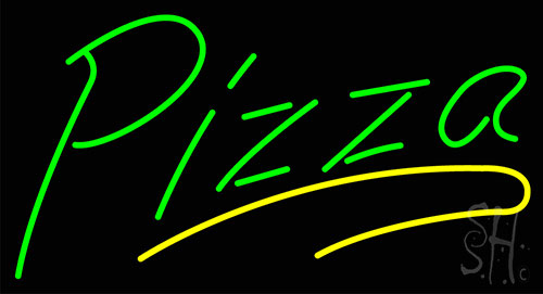 Green Pizza LED Neon Sign