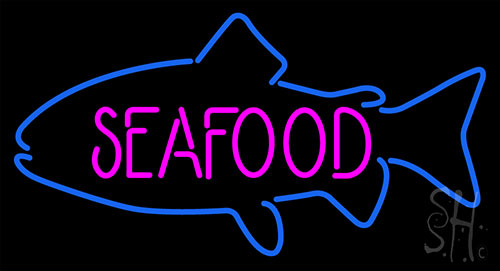 Seafood Fish LED Neon Sign