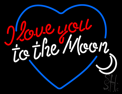 I Love You To The Moon LED Neon Sign