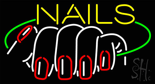 Nails Logo LED Neon Sign