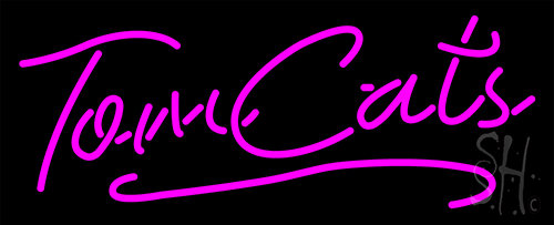 Pink Tom Cats LED Neon Sign