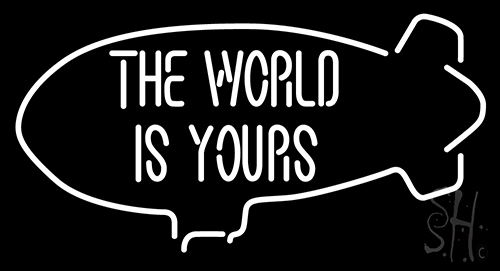 The World Is Yours LED Neon Sign