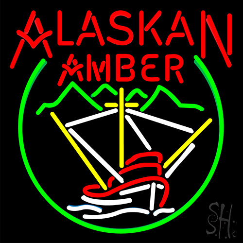 Alaskan Amber Logo LED Neon Sign