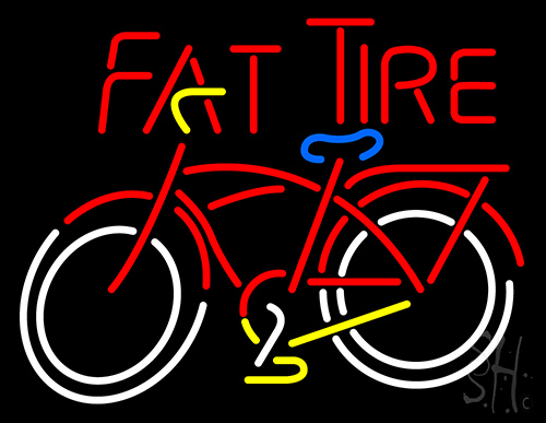 Fat Tire LED Neon Sign