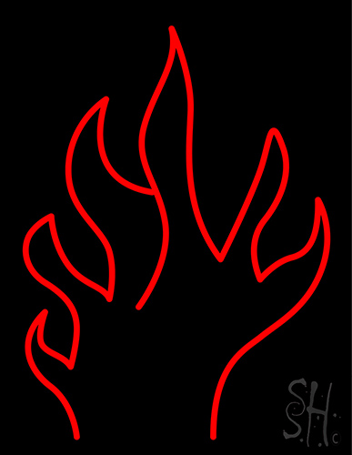 Fire Flame Artwork LED Neon Sign