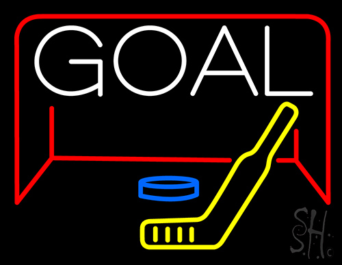 Hockey Goal LED Neon Sign