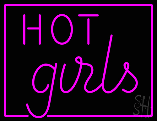 Hot Girls Border LED Neon Sign