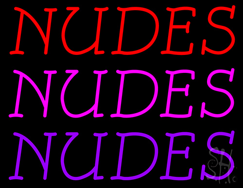 Nudes Nudes Nudes LED Neon Sign