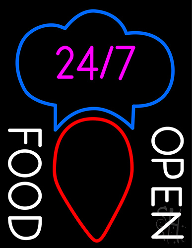 Open Food LED Neon Sign