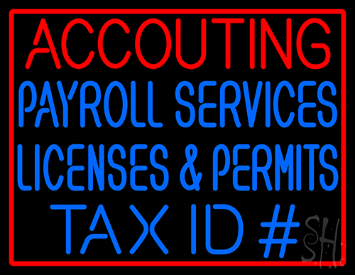 Accounting Payroll LED Neon Sign
