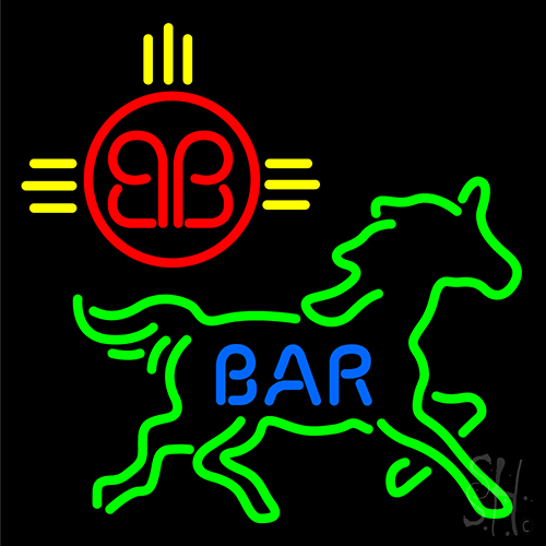 Bar Horse Logo LED Neon Sign