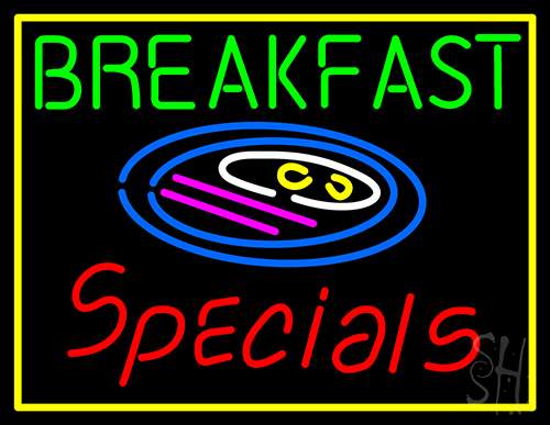 Breakfast Specials LED Neon Sign